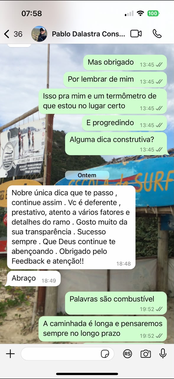 Depoimento recebido via mensagem privada — 1 de 6