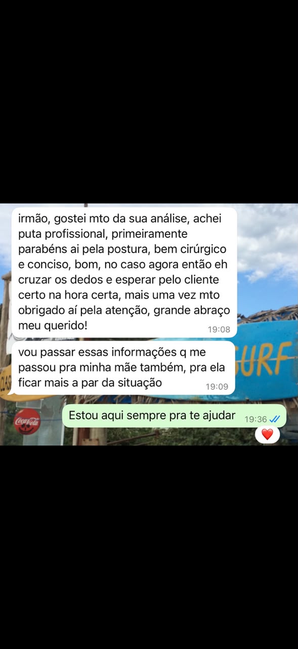 Depoimento recebido via mensagem privada — 6 de 6